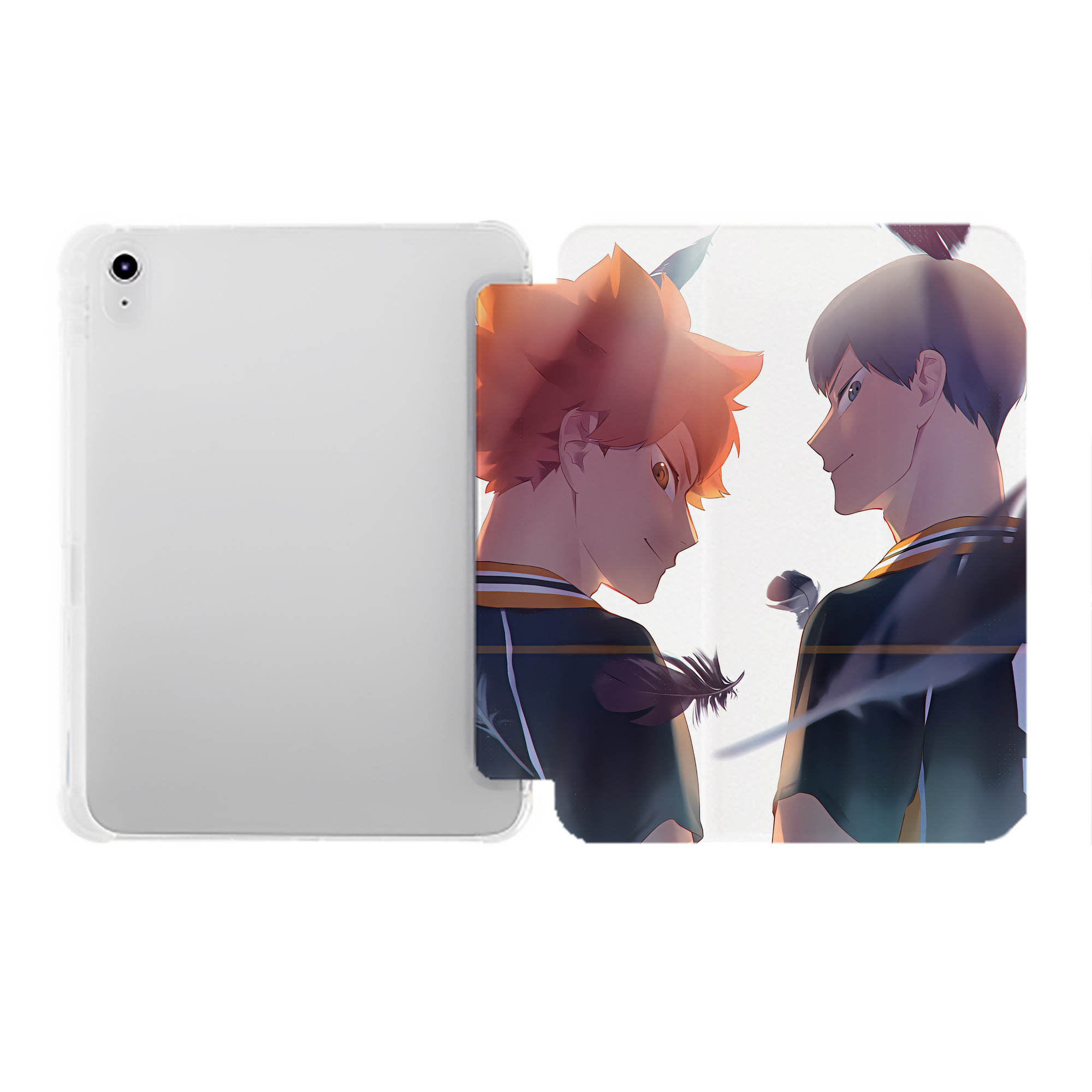 （画像用） ハイキュー!! Haikyu!! IPad ケース ペン収納付き 三つ折りスタンド PUレザー×シリコン 対応機種9.5/10.5/10.9インチ
